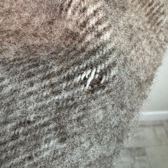 Rusk & Finch 100% Pure Wool Vest New Zealand Zip Front Sweater long brown XL - Picture 8 of 11